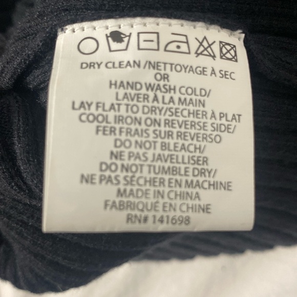 🔥🎄NWT RAMEY BROOK BODYCON BLACK RIBBED MIDI DRESS - Picture 9 of 9